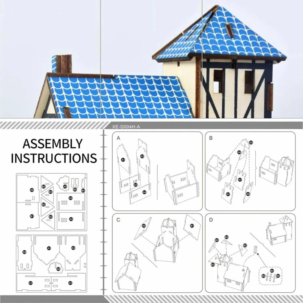 Puzzle druri Farm House3D, PDFH 18 pjesë - 2