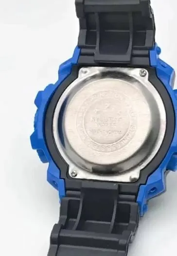 Orë digjitale Sport WR30MZK, zezë/kaltër - 3