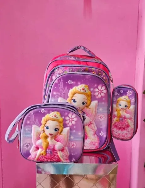 Set çantash SCF3, me dizajn princeshe dhe drita - 5