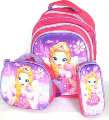Set çantash SCF3, me dizajn princeshe dhe drita