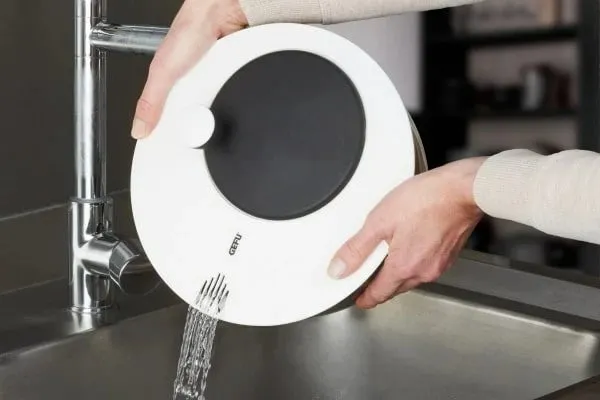 Tharëse sallate Gefu Rotare, 3 l, plastike, e bardhë - 4