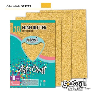 Osh Leter Dekoruese Me Xixa Gold 20X30Cm 1/10 Sc1219 - 1