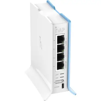 Router MikroTik RB941-2ND-TC, 300 Mbit/s, 10,100 Mbit/s, IEEE 802.11b/g/n, Blu/Bardhë