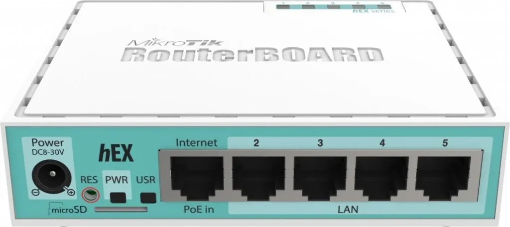 Router MikroTik RB750GR3, Gigabit Ethernet, Turquoise - 3