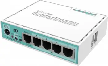 Router MikroTik RB750GR3, Gigabit Ethernet, Turquoise