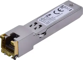 Modul rrjeti MikroTik S+RJ10, 10000 Mbit/s, SFP+, Metalik