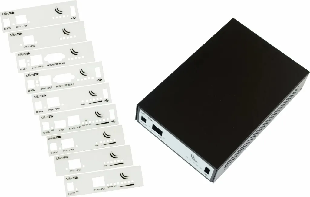 Kasë MikroTik CA411-711, Alumini, e zezë - 1