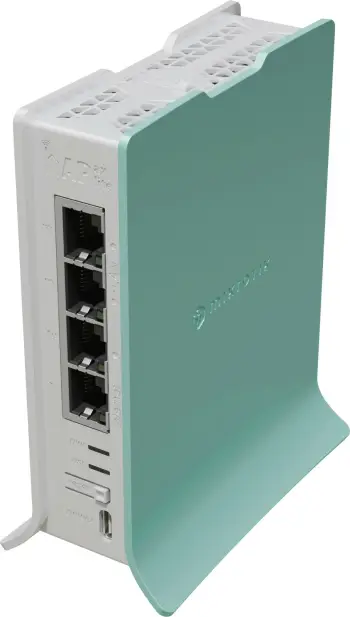 Router MikroTik hAP ax lite, Wi-Fi 6, Single-band (2.4 GHz), Ethernet LAN, Gjelbër, Bardhë