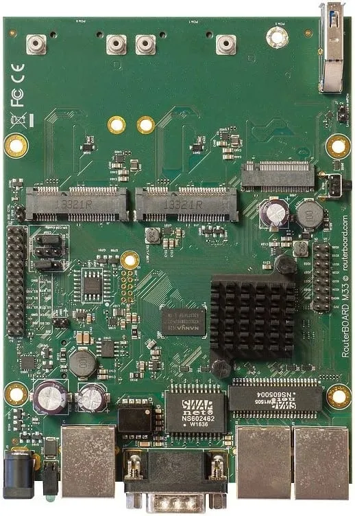 Routerboard MikroTik RBM33G, SIM card slot, Black, Green, Grey - 1