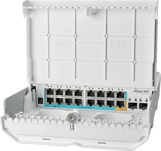 Switch MikroTik netPower 15FR, Fast Ethernet (10/100), Power over Ethernet (PoE), Bardhë - 2