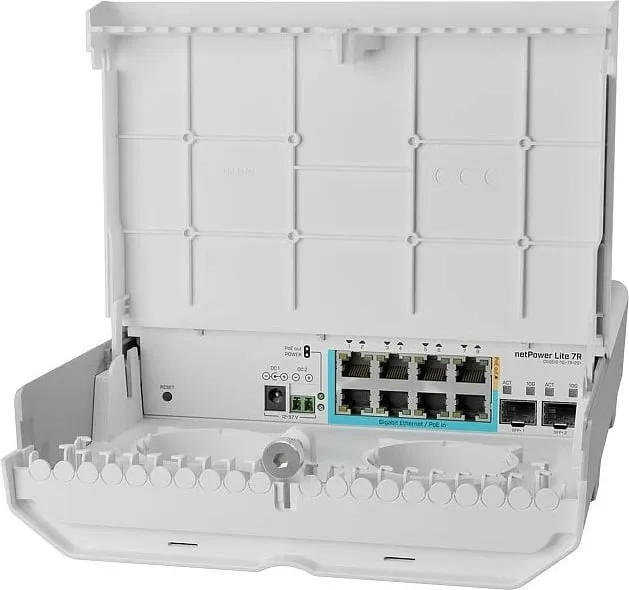 Switch MikroTik netPower Lite 7R, Gigabit Ethernet (10/100/1000), PoE, Bardhë - 2