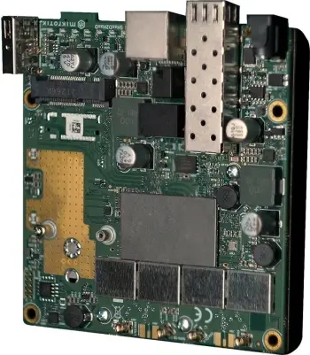 Pllakë amë MikroTik L23UGSR-5HaxD2HaxD, Router, Gigabit Ethernet, Wi-Fi 6