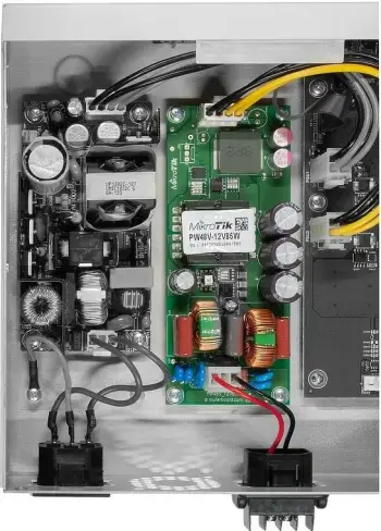 Furnizues energjie MikroTik PW48V-12V85W, Router, -48 V, 12 V, Jeshile