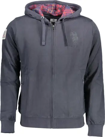 Duks për meshkuj US Polo me zip, gri