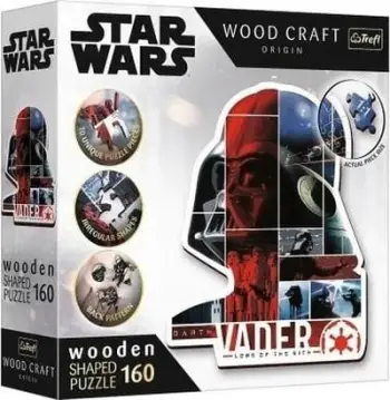 Puzzle druri Trefl Wood Craft Star Wars Vader, 160 pjesë, shumëngjyrësh