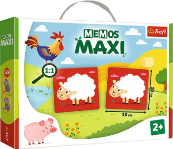 Loja për fëmijë Trefl Memos Maxi Animals on the Farm, 2+