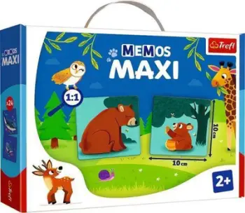 Lojë për fëmijë Trefl Memos Maxi Animals and their babies, 24+ muaj, shumëngjyrëshe