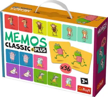 Lojë për fëmijë Trefl Memos Classic Plus Movement and Sound, shumëngjyrëshe