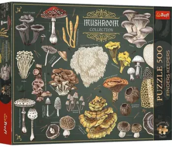 Puzzle Trefl Finders Keepers Mushrooms, 500 copa, seria Timeless Motifs, për 10 plus