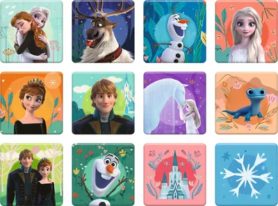 Puzzle dhe lojë memorie Trefl 2in1 Princeshat Frozen 2, 3+ - 2