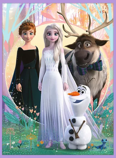 Puzzle dhe lojë memorie Trefl 2in1 Princeshat Frozen 2, 3+ - 4