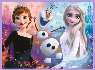 Puzzle dhe lojë memorie Trefl 2in1 Princeshat Frozen 2, 3+ - 5