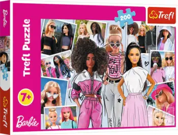 Puzzle Trefl In the World of Barbie, 200 pjesë, 48x34 cm, shumëngjyrësh