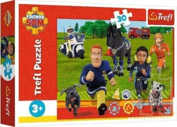 Puzzle Trefl Fireman Sam Ready to Help, 30 pjesë, për fëmijë