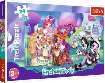 Lojë Puzzle 24 maxi Happy Enchantimals world