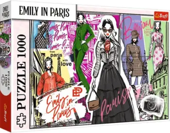 Puzzle Trefl Emily in Paris Fashion Inspirations, 1000 pjesë, shumëngjyrësh