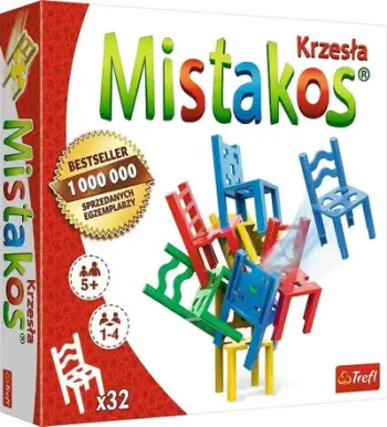 Loja shkathtësie Trefl Mistakos Chairs, 4 lojtarë, shumëngjyrëshe