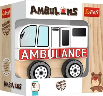 Lodër ambulancë prej druri Trefl, +12 mo