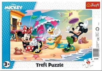 Puzzle Trefl Beach Fun, 3+ vjeç, 15 copëza