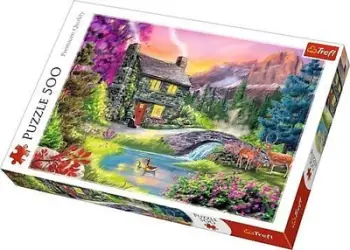 Puzzle Trefl Mountain idyll, 500 elemente