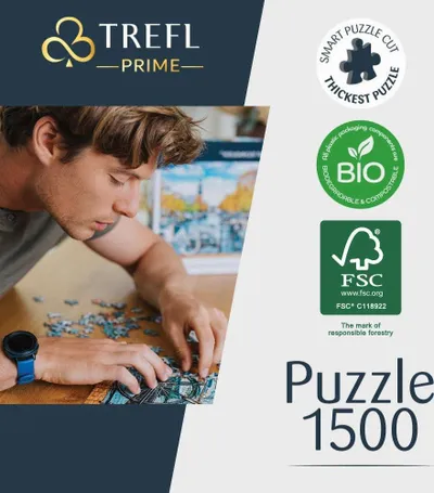 Puzzle Trefl Waiting for the Tide, 1500 copa, Unlimited Fit Technology, shumëngjyrësh - 3