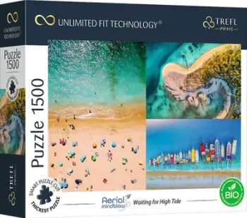 Puzzle Trefl Waiting for the Tide, 1500 copa, Unlimited Fit Technology, shumëngjyrësh