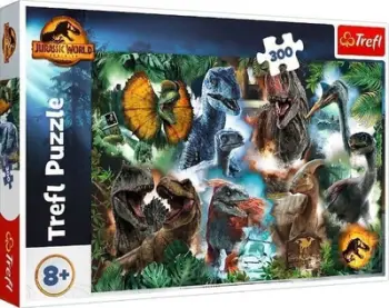 Puzzle Trefl Favorite Dinosaurs, 300 copa, 60 x 40 cm, shumëngjyrësh