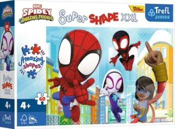 Puzzle Trefl Super Shape XXL Spidey and His Amazing Friends, 60 pjesë