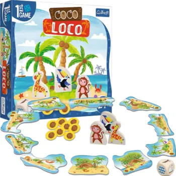 Loja me tabela Trefl Coco Loco, për fëmijë 2.5+, 2 4 lojtarë, shumëngjyrëshe