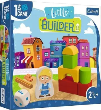 Loja tavolinë Trefl Little Builder, prej druri, për fëmijë 2.5+ vjeç, shumëngjyrëshe