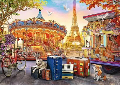 Puzzle Trefl Paris, 500 pjesë, 58 x 34cm, shumëngjyrësh - 2