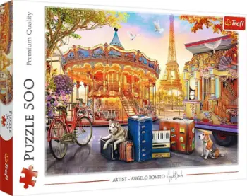 Puzzle Trefl Paris, 500 pjesë, 58 x 34cm, shumëngjyrësh