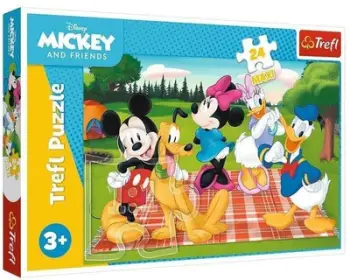 Puzzle maxi Trefl Mickey Mouse and His Friends, 24 pjesë, për fëmijë 3+