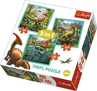 Puzzle Trefl 3në1 (GXP-645298), shumengjyrëshe - 1