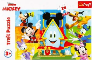 Puzzle maxi Trefl Mickey Mouse and Friends, 24 pjesë, 60 x 40 cm, shumëngjyrëshe