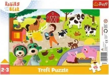 Puzzle Trefl Charming Babies, 15 pjesë, shumëngjyrëshe