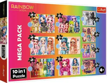 Puzzle Trefl 10in1, Fashionable Dolls Collection, MGA Rainbow High