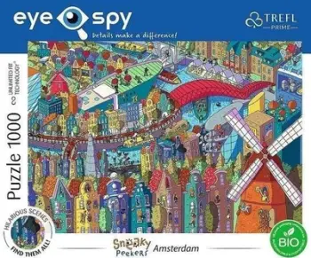 Puzzle Trefl Prime UFT Eye Spy Sneaky Peekers Amsterdam, 1000 copë, shumëngjyrësh