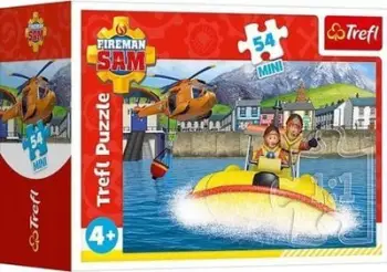 Puzzle Trefl Fireman Sam Mini, 54 copë, 20 x 13 cm, shumëngjyrësh
