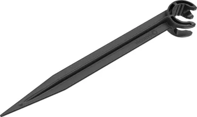 Kunj mbajtës për tub GARDENA 1/2", për tuba 13 mm, plastikë e zezë - 1